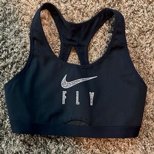 Nike Women's Navy Fly Sports Bra